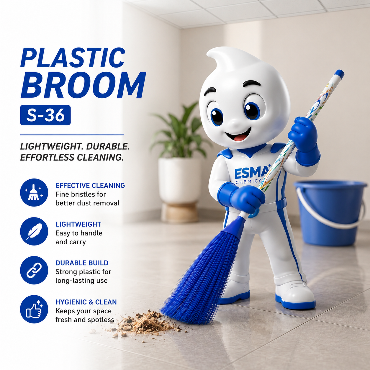 plastic broom
